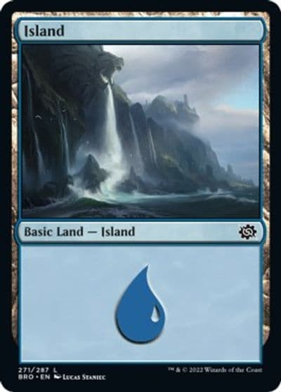 Island 271 The Brothers' War Magic card