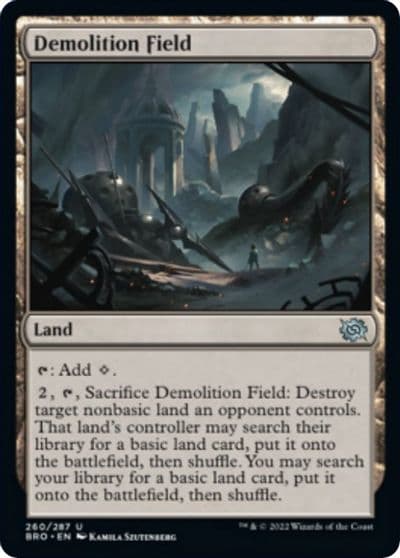 Demolition Field The Brothers' War Magic card