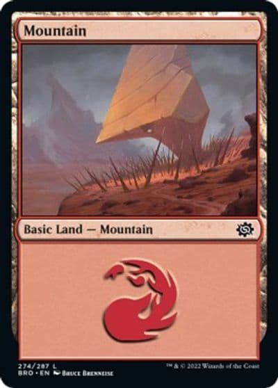 Mountain 274 The Brothers' War Magic card