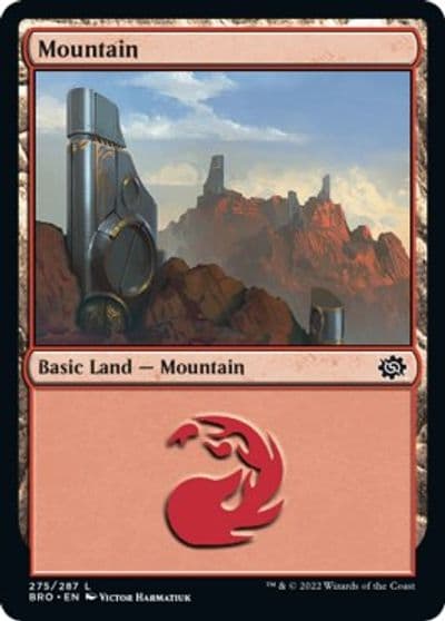 Mountain 275 The Brothers' War Magic card