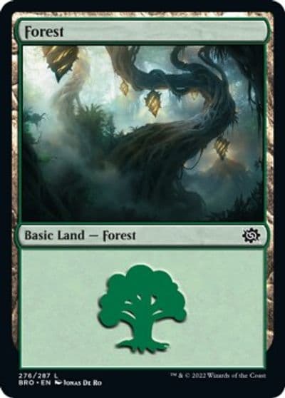 Forest 276 The Brothers' War Magic card