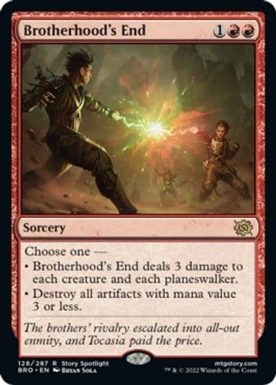 Brotherhoods End The Brothers' War Magic card