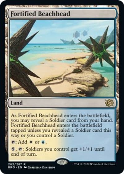 Fortified Beachhead The Brothers' War Magic card