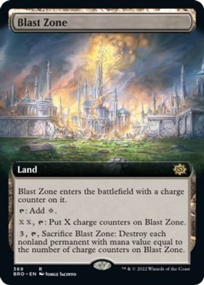 Blast Zone Extended Art The Brothers' War Magic card
