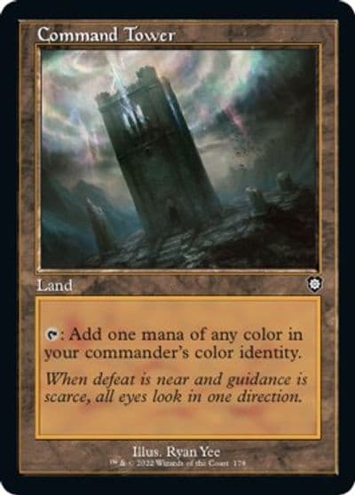 Command Tower Retro Frame Commander: The Brothers' War Magic card