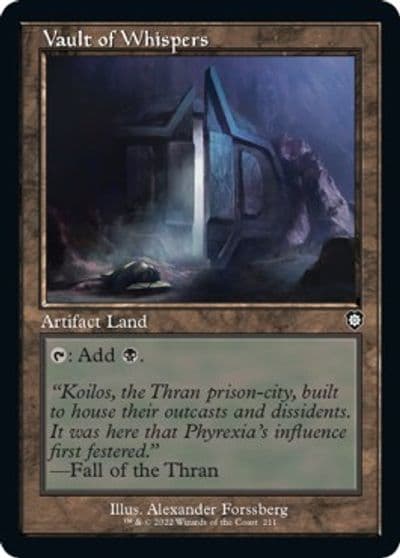 Vault of Whispers Retro Frame Commander: The Brothers' War Magic card