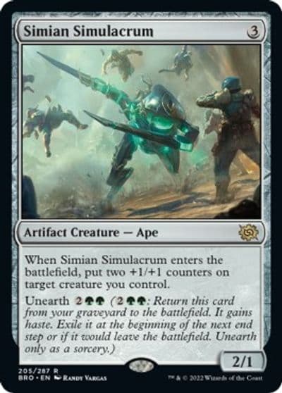 Simian Simulacrum The Brothers' War Magic card