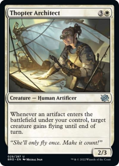 Thopter Architect The Brothers' War Magic card
