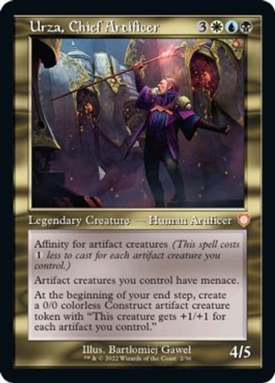 Urza Chief Artificer Retro Frame Commander: The Brothers' War Magic card