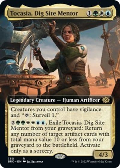 Tocasia Dig Site Mentor Extended Art The Brothers' War Magic card