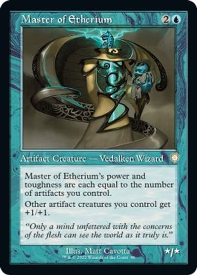 Master of Etherium Retro Frame Commander: The Brothers' War Magic card