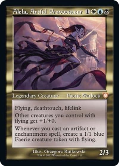 Alela Artful Provocateur Retro Frame Commander: The Brothers' War Magic card