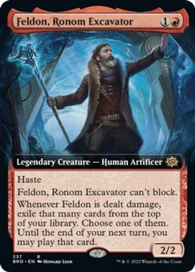 Feldon Ronom Excavator Extended Art The Brothers' War Magic card