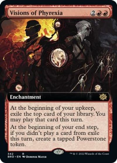 Visions of Phyrexia Extended Art The Brothers' War Magic card