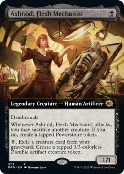 Ashnod Flesh Mechanist Extended Art The Brothers' War Magic card