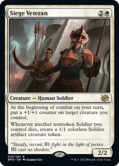 Siege Veteran The Brothers' War Magic card