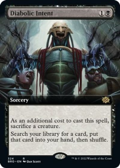 Diabolic Intent Extended Art The Brothers' War Magic card