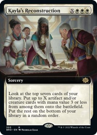 Kaylas Reconstruction Extended Art The Brothers' War Magic card