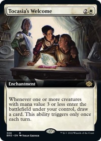 Tocasias Welcome Extended Art The Brothers' War Magic card