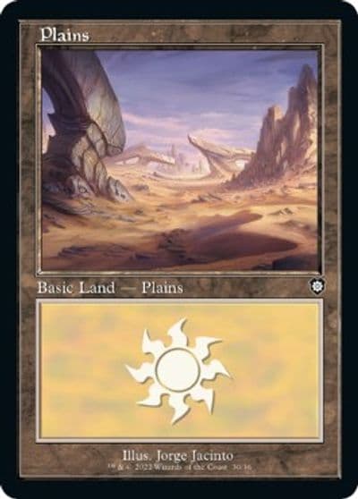 Plains 30 Retro Frame Commander: The Brothers' War Magic card
