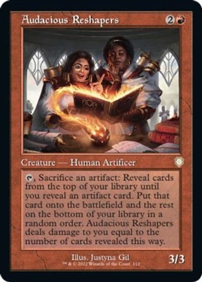 Audacious Reshapers Retro Frame Commander: The Brothers' War Magic card