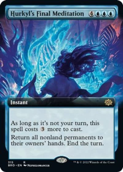 Hurkyls Final Meditation Extended Art The Brothers' War Magic card
