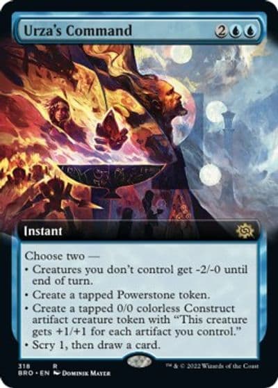 Urzas Command Extended Art The Brothers' War Magic card