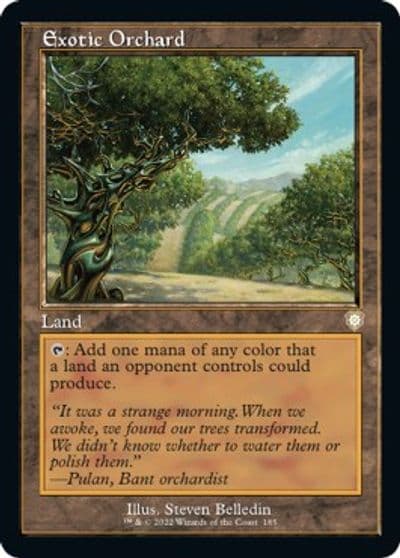 Exotic Orchard Retro Frame Commander: The Brothers' War Magic card