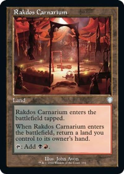 Rakdos Carnarium Retro Frame Commander: The Brothers' War Magic card