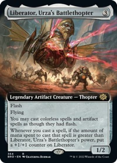 Liberator Urzas Battlethopter Extended Art The Brothers' War Magic card