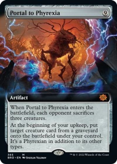 Portal to Phyrexia Extended Art The Brothers' War Magic card