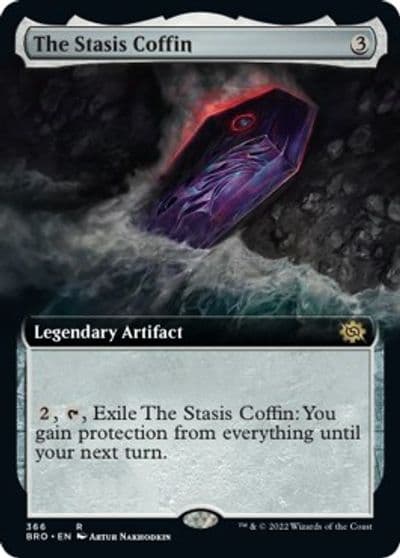 The Stasis Coffin Extended Art The Brothers' War Magic card