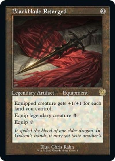 Blackblade Reforged The Brothers' War: Retro Frame Artifacts Magic card