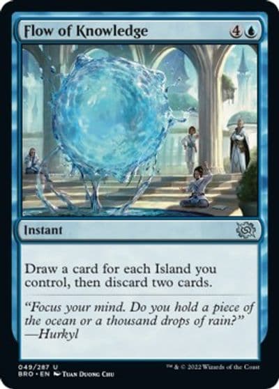 Flow of Knowledge The Brothers' War Magic card