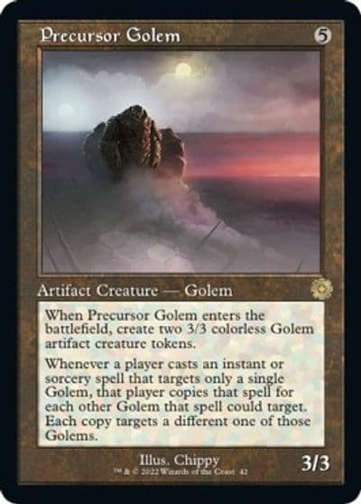 Precursor Golem The Brothers' War: Retro Frame Artifacts Magic card