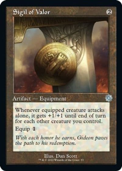 Sigil of Valor The Brothers' War: Retro Frame Artifacts Magic card