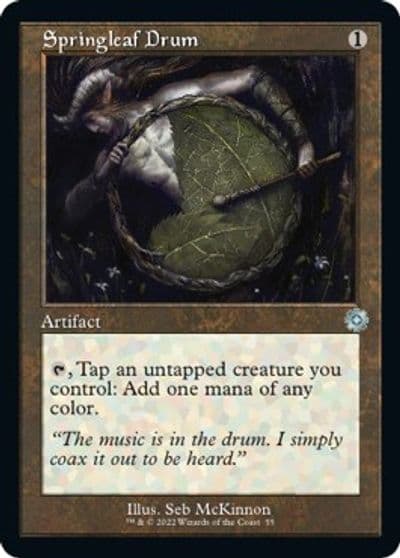 Springleaf Drum The Brothers' War: Retro Frame Artifacts Magic card