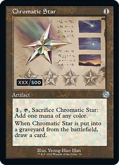Chromatic Star Schematic Serial Numbered The Brothers' War: Retro Frame Artifacts Magic card