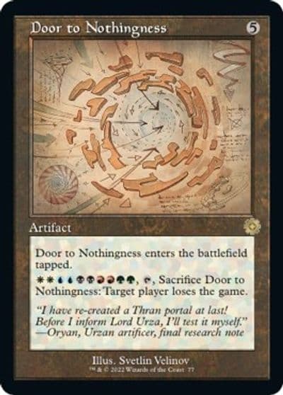 Door to Nothingness Schematic The Brothers' War: Retro Frame Artifacts Magic card