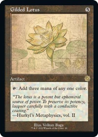 Gilded Lotus Schematic The Brothers' War: Retro Frame Artifacts Magic card