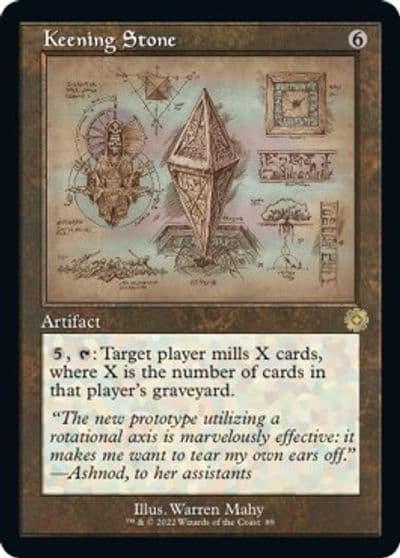 Keening Stone Schematic The Brothers' War: Retro Frame Artifacts Magic card