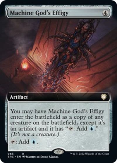 Machine Gods Effigy Extended Art Commander: The Brothers' War Magic card