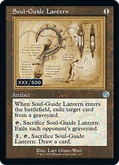 Soul Guide Lantern Schematic Serial Numbered The Brothers' War: Retro Frame Artifacts Magic card