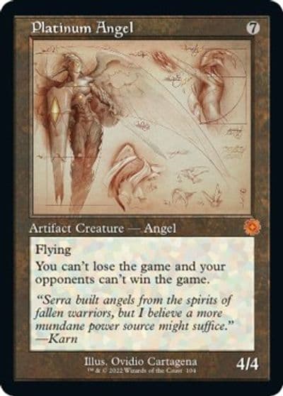 Platinum Angel Schematic The Brothers' War: Retro Frame Artifacts Magic card