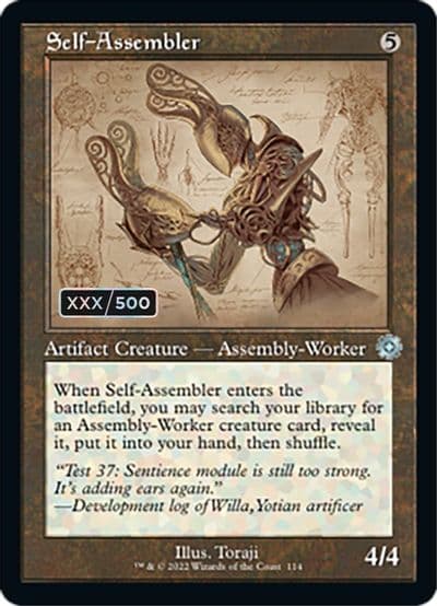 Self Assembler Schematic Serial Numbered The Brothers' War: Retro Frame Artifacts Magic card