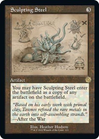 Sculpting Steel Schematic The Brothers' War: Retro Frame Artifacts Magic card