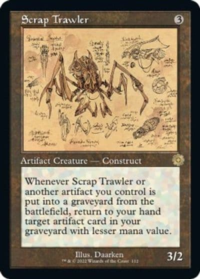 Scrap Trawler Schematic The Brothers' War: Retro Frame Artifacts Magic card