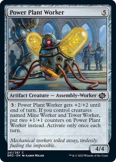 Power Plant Worker The Brothers' War Magic card