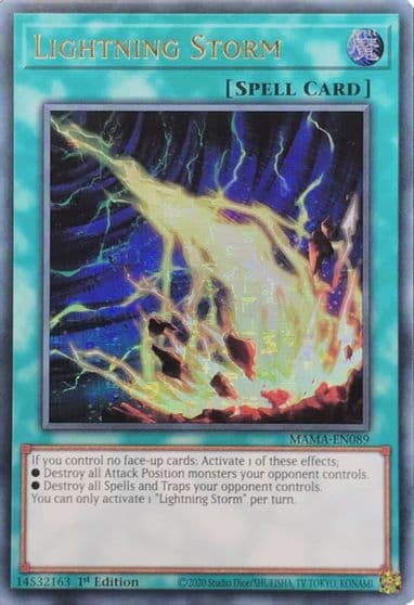 Lightning Storm Ultra Pharaohs Rare Magnificent Mavens Yu-Gi-Oh! card