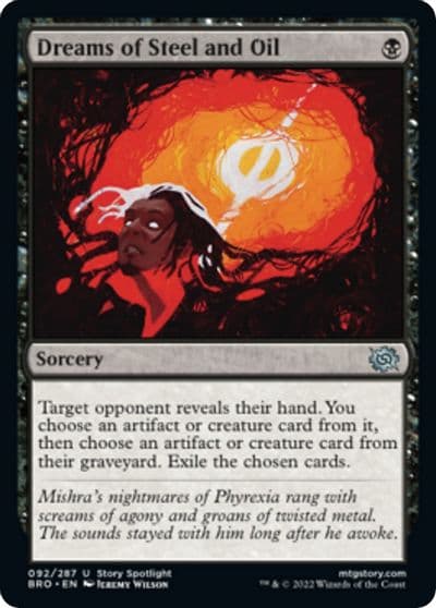 Dreams of Steel and Oil The Brothers' War Magic card